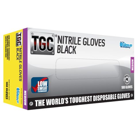 The Glove Company Nitrile Gloves - Medium - Box 100