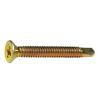 10g x 30mm Zinc CSK Self Drilling Fine Thread Screws