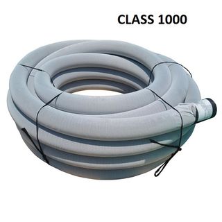 100mm x 100 mtr Socked AG Pipe with Filter Sock - CLASS 1000 (SN20)