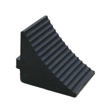 Rubber Wheel Chock - 200  x 100 x 150mm- - Black