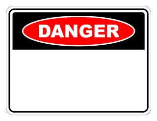 Danger - (Blank) - 600mm x 450mm - Poly