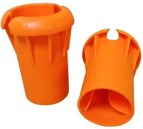 Orange Reo Bar Cap - Suits bars/pickets 24mm to 36mm -Bag 50