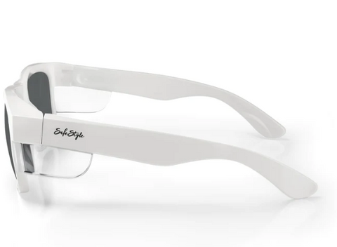 Fusions Safestyle Premium Specs White Frame/Polarised Lens UV400