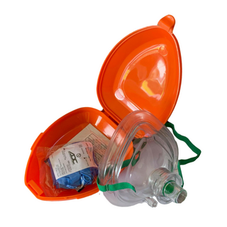 First Aid CPR Mask With Oxygen Port