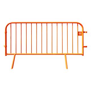 Orange 1 Piece Crowd Control Barriers 2.3m x 1.1m