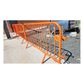 Orange 1 Piece Crowd Control Barriers 2.3m x 1.1m