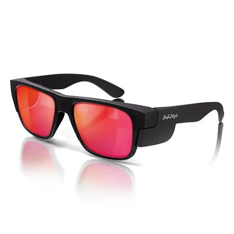 Fusions Safestyle Premium Specs Matte Black Red Polarised UV400