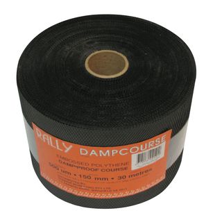 Dampcourse Poly Black 300mm x 30mtr Roll