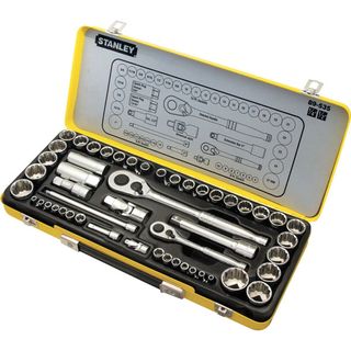 50 piece Metric/Imp Socket Set 1/4" + 1/2"