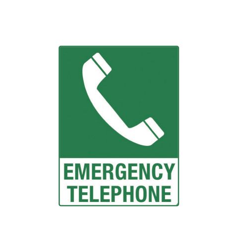 Emergency Telephone - 600mm x 450mm - Poly Sign