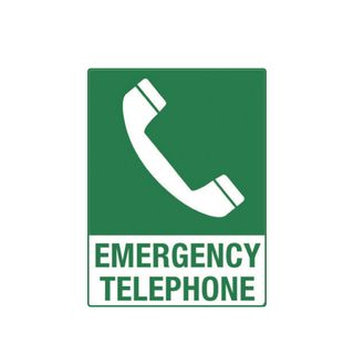 Emergency Telephone - 600mm x 450mm - Poly Sign