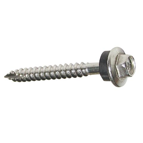14g x 75mm Stainless 316 Grade Roofing Screw - Timber Drilling - WITH NEO WASHER