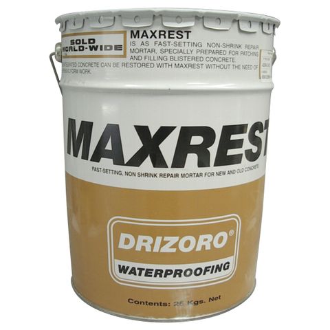 25kg Drum Drizoro Maxrest to Restore Concrete & Masonry