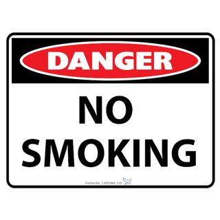 Danger - No Smoking - 600mm x 450mm - Poly