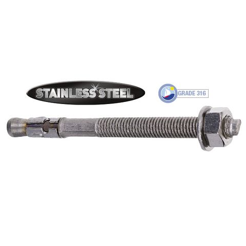 M12 x 80mm Stainless Trubolt