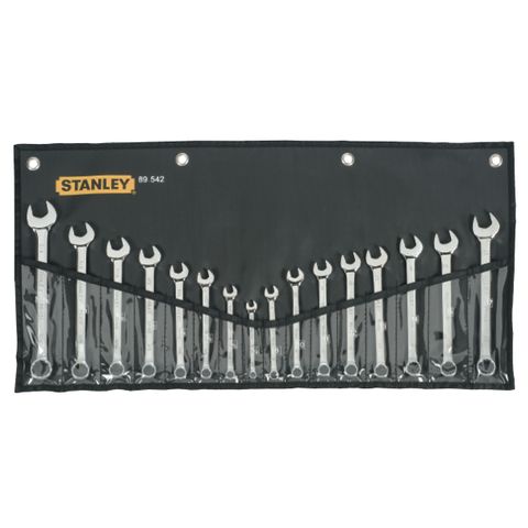 24 piece  Metric/Imperial Spanner Set in Plastic Wallet