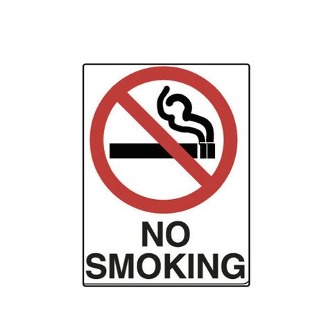 No Smoking - (Image) - No Smoking - 600mm x 450mm - Poly Sign