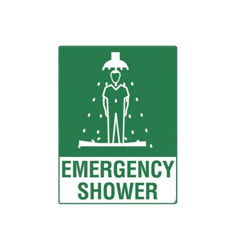 Emergency Shower - 600mm x 450mm - Poly Sign