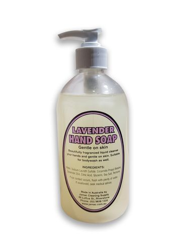 500ml Pump Top Lavendar Soft Soap Hand Cleaner