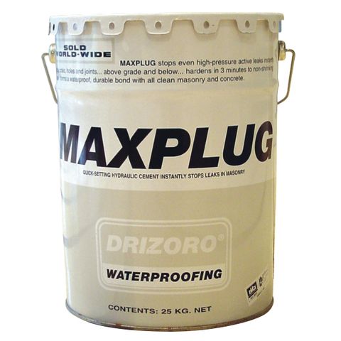 25kg Drum Drizoro Maxplug Quicksetting Hydraulic Cement