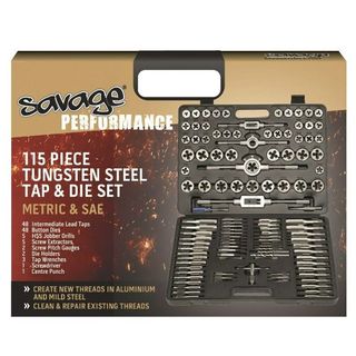 115 Piece Savage Metric & Imperial Tap & Die Set