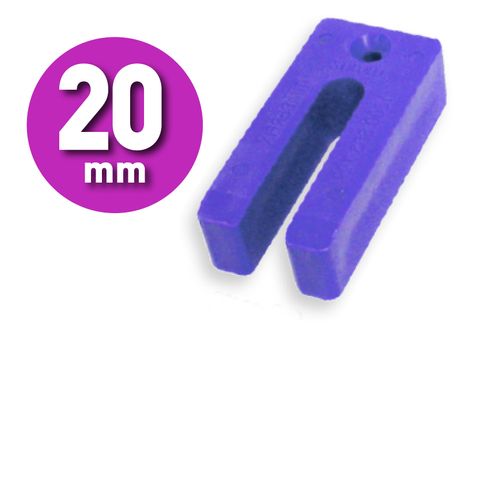 20mm Purple Plastic Packers - 12L Bucket 180 units -