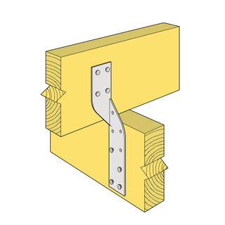 170 x 32mm Unitie Left Hand  (Heavy Duty Joist Strap)