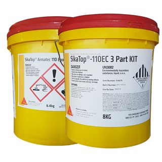 SIKATOP 110 Epochem Bonding agent and anti-corrosive coating  . For use with Monotop coatings.  8kg kit A,B and C
