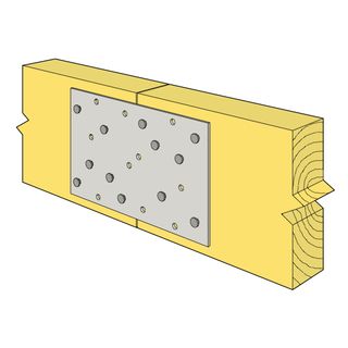 Nail-on Plate 126 x 50mm 1mm Thick