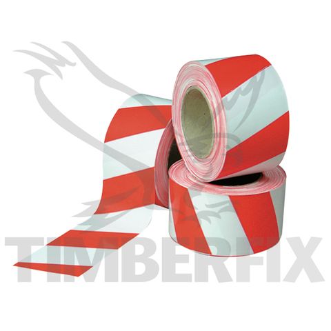 Red & White Barrier Tape 100m roll