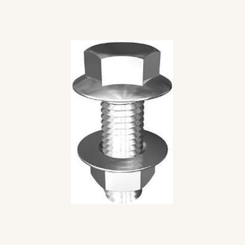 M12 x 30mm Zinc Flanged Purlin Bolt - 4.6 Grade