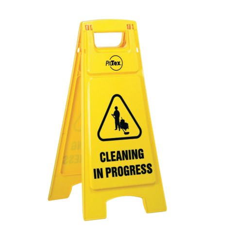 Cleaning in Progress - Sign