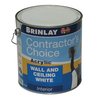 10Ltr Brinlay Acrylic Wall & Ceiling White Paint