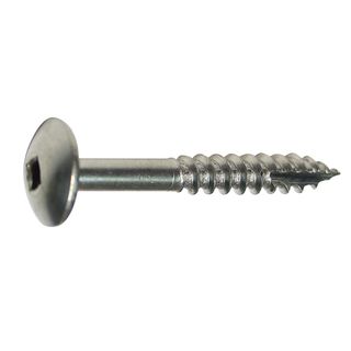 10g x 30mm Button Head Screw 316 Grade Stainless Steel Square Drive