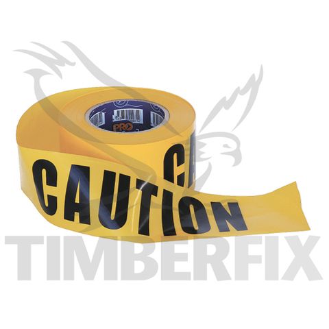 75mm x 100mtr Yellow Caution Tape