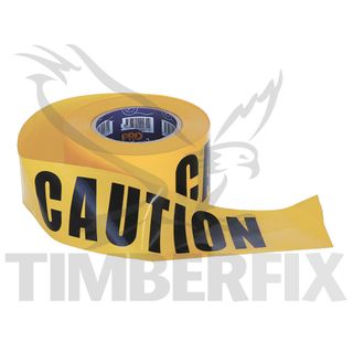 75mm x 100mtr Yellow Caution Tape