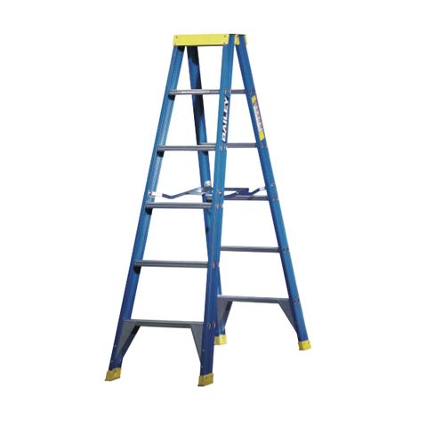 2.1m F/Glass Double Sided Step Ladder