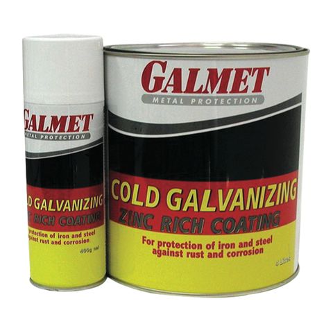 4Ltr Galmet Cold Galvanizing Zinc Rich Coating