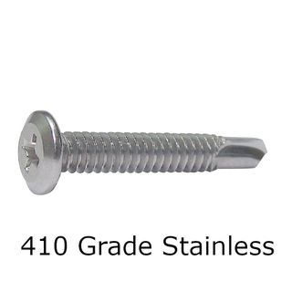 10g x 30mm Stainless Wafer Head -Philips Head - (410 Stainless Steel)