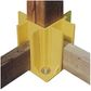90 x 70mm Yellow Safety boot for Safety Handrail System