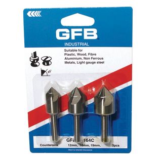 12,16,19 Budget Countersink Bits