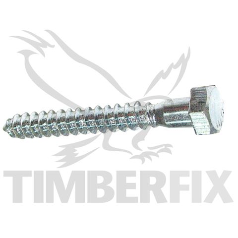 M8 x 90mm Zinc Coach Screws