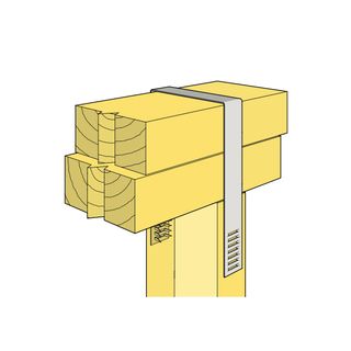 400 x 25mm Prebent One Side Multifit Stud Tie