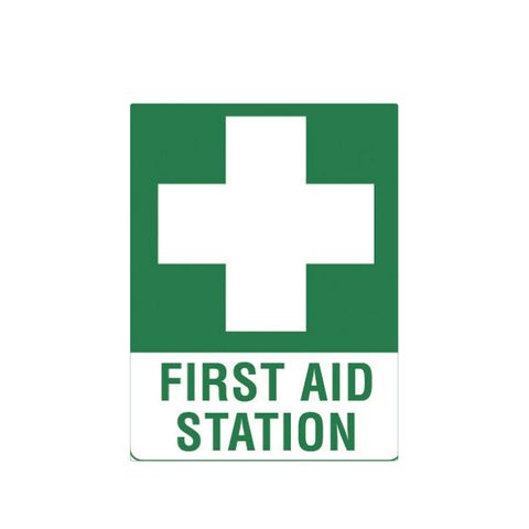 First Aid Station - 600mm x 450mm - Poly Sign