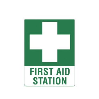 First Aid Station - 600mm x 450mm - Poly Sign