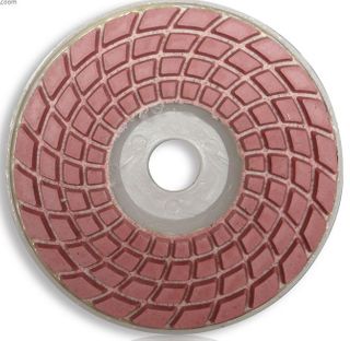 TUSK 100MM #100 POLISHING PAD WITH PLASTIC BACKER