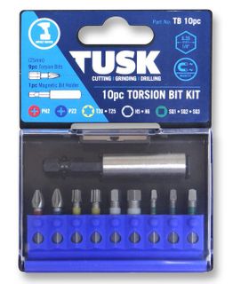 TUSK TORSION BITS 25MM 10 PC KIT