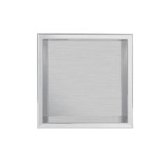 BRUSHED STAINLESS NICHE 400h x 400w x100d mm