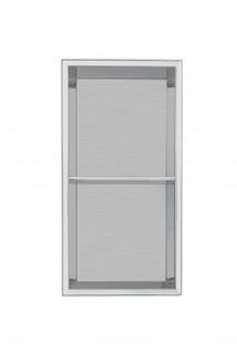 BRUSHED STAINLESS NICHE 600h x 300w x100d mm (2 level)