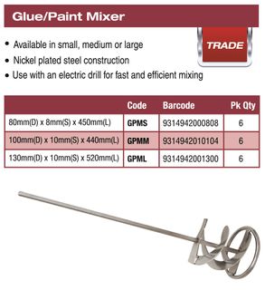 DTA GLUE/PAINT MIXER MEDIUM